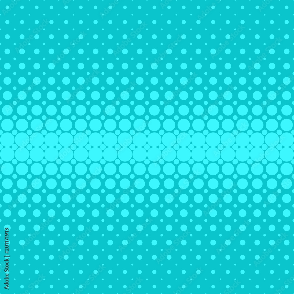 Poster light blue abstract halftone dot pattern background - vector graphic design from circles in varying 