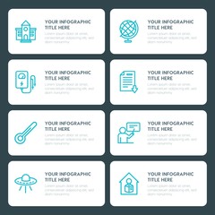 Flat science, education infographic timeline template for presentations, advertising, annual reports