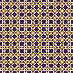 Ancient Geometric pattern in repeat. Fabric print. Seamless background, mosaic ornament, ethnic style.