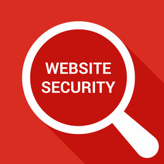 Magnifying Optical Glass With Words Website Security