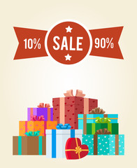 10 to 90 Discounts Clearance Sale Premium Label