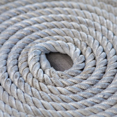 Rough moored rope, square composition