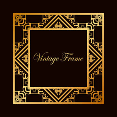 Art Deco frame border