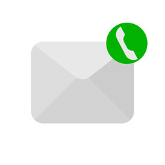 message phone handset icon