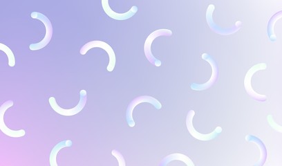 Light blurred gradient banner with abstract geometric shapes Lavender pastel background Creative design Vector