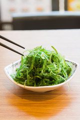 green seaweed salad