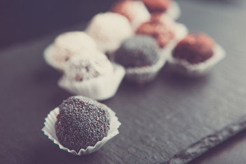 Fototapeta premium Raw vegan sweet candy balls