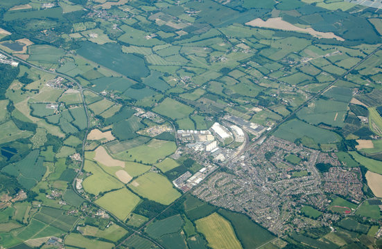 Paddock Wood, Kent - Aerial View