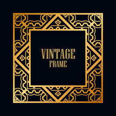 Art Deco frame border