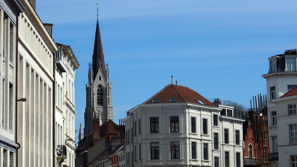 Obraz premium Brüssel: Stadtteil Ixelles / Kirche St. Boniface