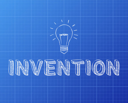 Invention Light Bulb Blueprint