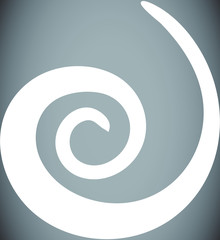 Fototapeta premium White Spiral shape