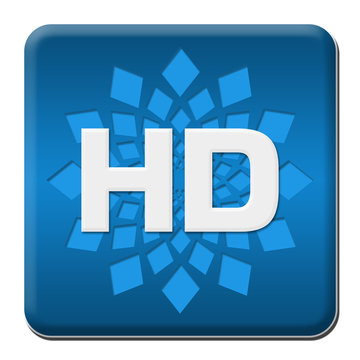 HD Blue Rounded Square With Element 