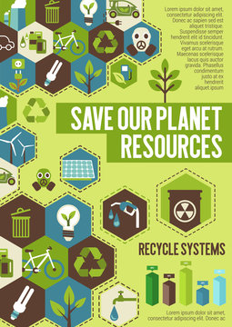 Save Planet resources banner for ecology concept