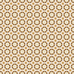 Ancient Geometric pattern in repeat. Fabric print. Seamless background, mosaic ornament, ethnic style.