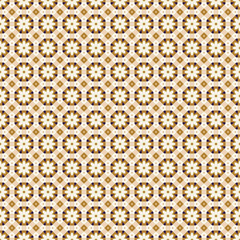 Ancient Geometric pattern in repeat. Fabric print. Seamless background, mosaic ornament, ethnic style.