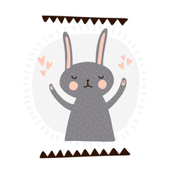 Cute vector rabbit