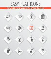 8 March icons set
