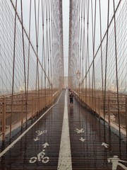 Brooklyn Bridge in the Rain