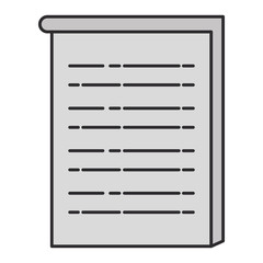 paper document isolated icon vector illustration design