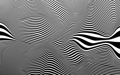 black and white stripe line pattern abstract graphic optical art