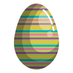 egg paint easter decoration vector illustration design