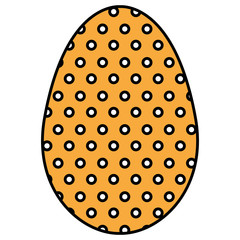 egg paint easter decoration vector illustration design