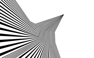 black and white stripe line abstract graphic optical art