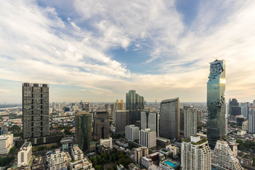 Fototapeta na wymiar the Metropolitan Bangkok City downtown cityscape urban skyline Thailand in December 2017 - Cityscape Bangkok city Thailand