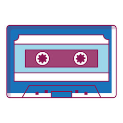 retro cassette isolated icon vector illustration design
