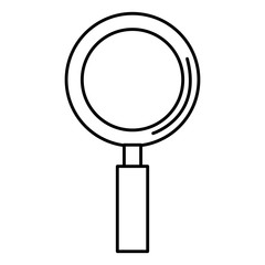 magnifying glass isolated icon vector illustration design