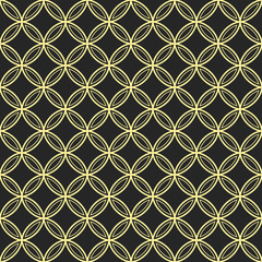 Abstract seamless ornamental quatrefoil pattern.