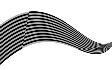 optical art wave abstract background black and white