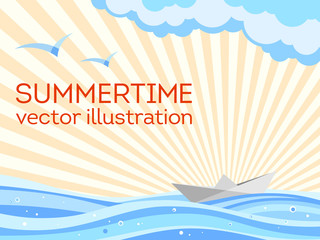 Summertime vector illustration