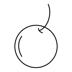 cherry fresh fruit icon vector illustration design