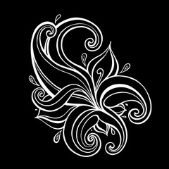 Paisley. Hand Drawn Boho ornament. Vector illustration