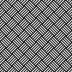 Seamless pattern with black white diagonal striped lines. Square style pattern. Geometrical creative luxury background. Print card, cloth, clothing, shirts, socks, shorts, dress, blanket wrap wrapper