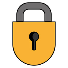 safe secure padlock icon vector illustration design