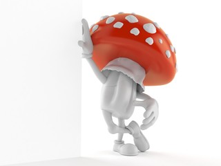 Toadstool character lean on wall © Talaj