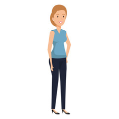 Fototapeta premium businesswoman avatar character icon vector illustration design