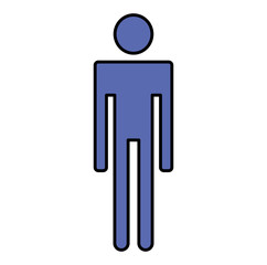 human figure silhouette icon vector illustration design
