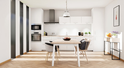 vue 3d cuisine scandinave 02