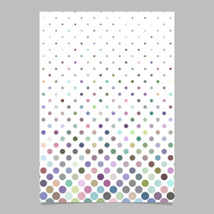 Geometrical circle pattern background page template - vector graphic design