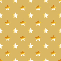 vector seamless pattern golden stars