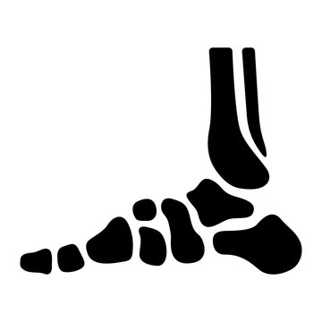 Medizin & Gesundheit Icon - Fu&szlig;knochen
