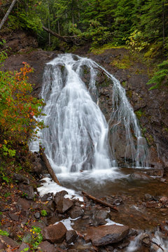 Jacobs Fall And Jacobs Creek In Michigan's Upper Peninsula, USA