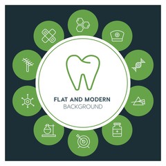 health, science, sports Infographic Circle outline Icons Set. Contains such Icons as  business,  website,  elements,  background,  pattern,  illustration and more. ..Fully Editable. Pixel Perfect