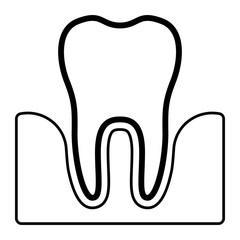 Zahnmedizin Icon - Zahnfleisch