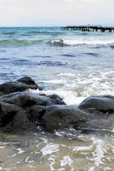 Rock on the beach