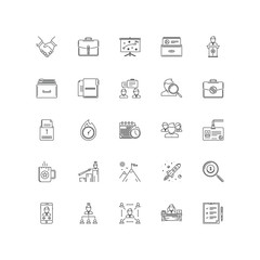 business outline icons 25